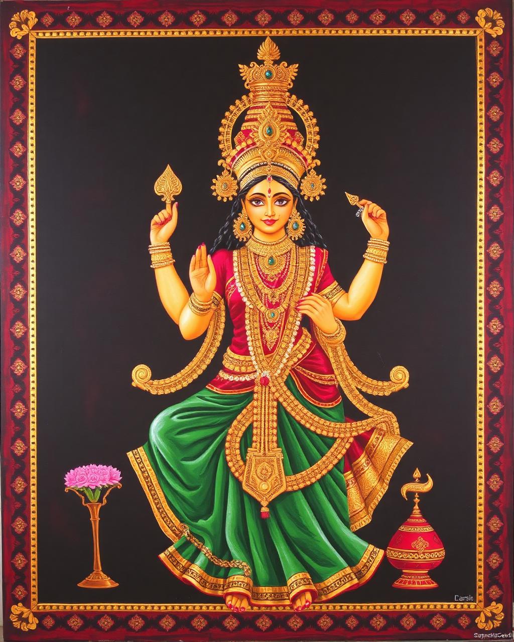Lakshmi, Gilded